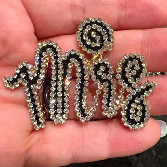 MRS. Rhinestone Earrings | Bridal Bachelorette Gift - Picture 1 of 2